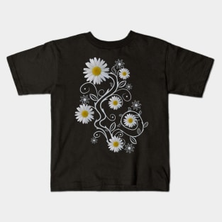 daisy flowers daisies bloom floral ornaments Kids T-Shirt